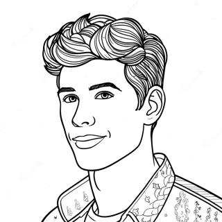 Shawn Mendes Coloring Page | Shawn Mendes coloring page
