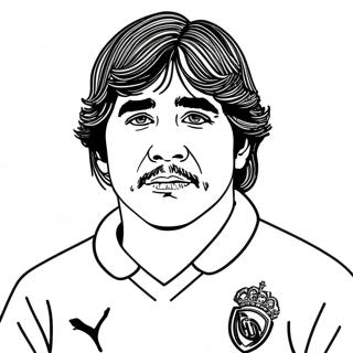 Maradona Coloring Page | Maradona coloring page