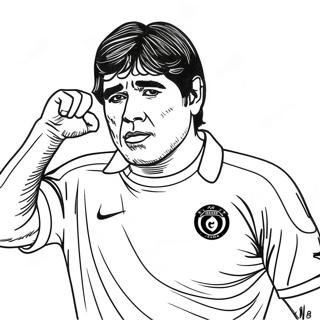 Maradona Pagine da Colorare
