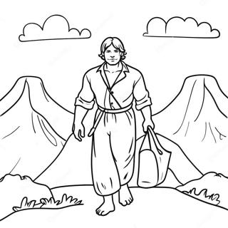 Debt Payoff Journey Coloring Page | Debt Payoff coloring page