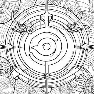 Cleveland Guardians Logo Coloring Page | Cleveland Guardians coloring page