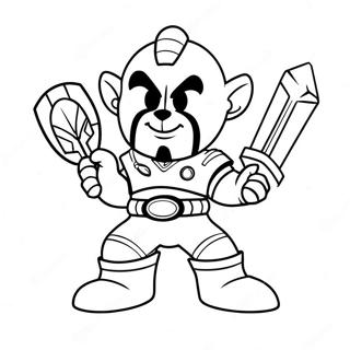 Cleveland Guardians Mascot Coloring Page | Cleveland Guardians coloring page