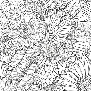 Intricate Spirograph Patterns Coloring Page | Spirograph coloring page