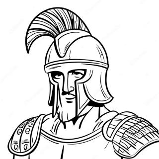 Roman Soldier Armor Coloring Page | Roman Soldier coloring page