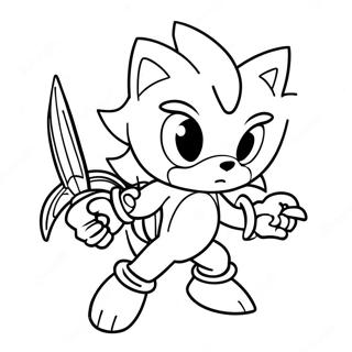 Excalibur Sonic Páginas para Colorir