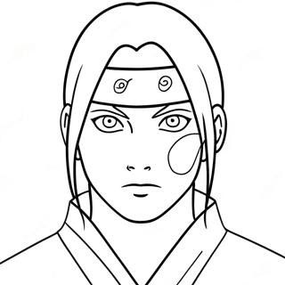 Itachi Uchiha Coloring Page | Itachi Naruto coloring page