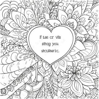 Inspirational Quotes Coloring Page | Encouraging Words coloring page