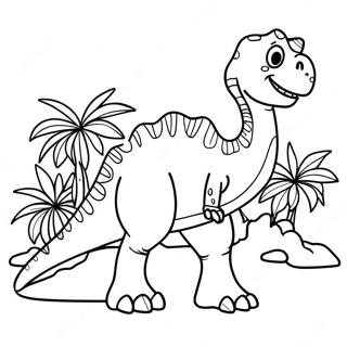 Jumbo Dinosaur Coloring Page | Jumbo coloring page
