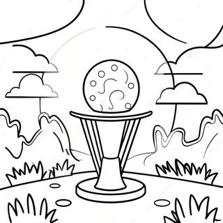 Disc Golf Coloring Page | Disc Golf coloring page