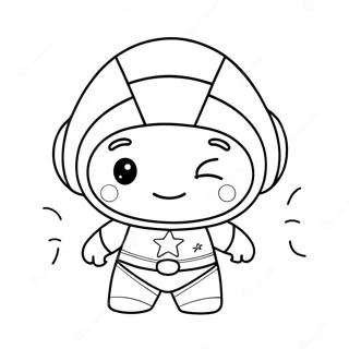 Cute Nova Character Coloring Page | Nova coloring page