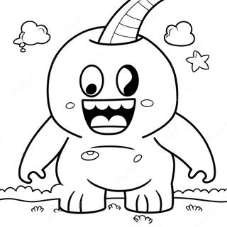Domo Coloring Page | Domo coloring page