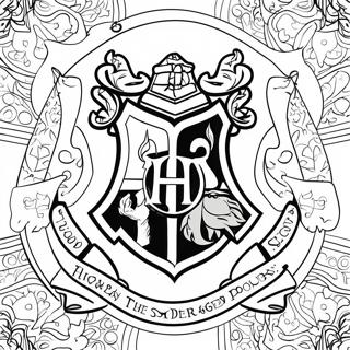 Hogwarts Legacy Logo Coloring Page | Hogwarts Legacy coloring page
