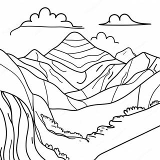 Landform Coloring Page | Landform coloring page