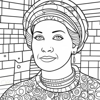 Alma Thomas Abstract Art Coloring Page | Alma Thomas coloring page