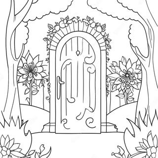 The Secret Garden Coloring Page | The Secret Garden coloring page