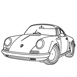 Porsche Coloring Page | Porsche coloring page