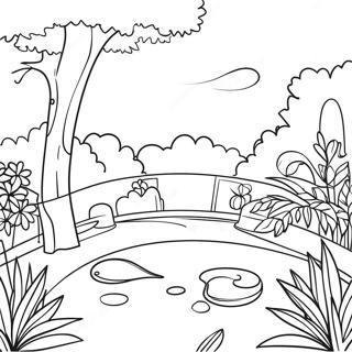 Botanical Garden Coloring Page | Botanical coloring page