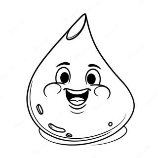 Hershey Kiss Coloring Page | Hershey Kiss coloring page