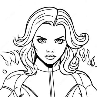Black Widow Coloring Page | Black Widow coloring page