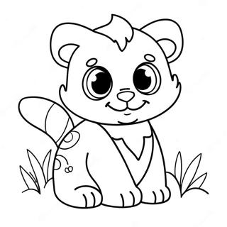 ZHC Cute Animal Coloring Page | ZHC coloring page