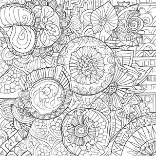 Islamic Art Geometric Patterns Coloring Page | Islamic Art coloring page
