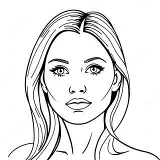 Realistic Face Coloring Page | Realistic Face coloring page