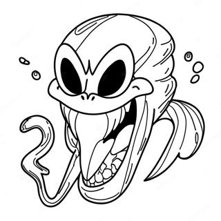 Venom Sonic Coloring Page | Venom Sonic coloring page