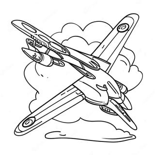 B2 Bomber Flying High Coloring Page | B2 Bomber coloring page
