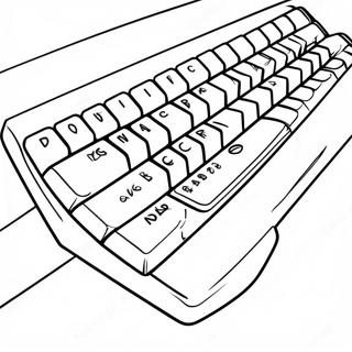 Teclado Páginas para Colorir