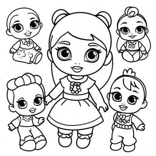 Baby Bratz Dolls Coloring Page | Baby Bratz coloring page