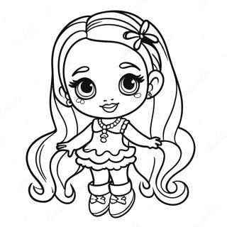 Cute Baby Bratz Fashion Coloring Page | Baby Bratz coloring page
