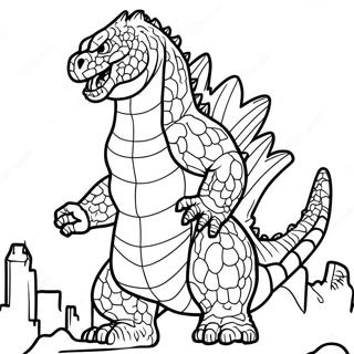 Godzilla Coloring Page