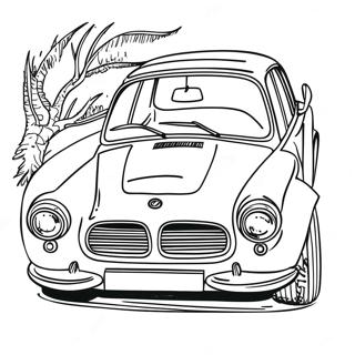 Classic BMW Car Coloring Page | BMW coloring page