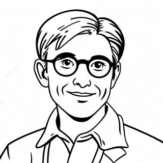 Nerdy Coloring Page | Nerdy coloring page