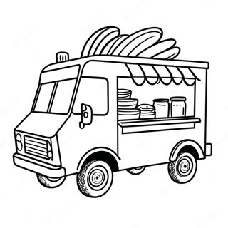 Food Truck Coloring Page | Food Truck coloring page