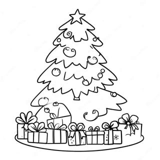 German Christmas Tree Coloring Page | German Christmas coloring page