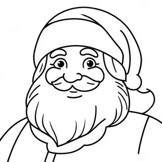 Festive German Santa Claus Coloring Page | German Christmas coloring page