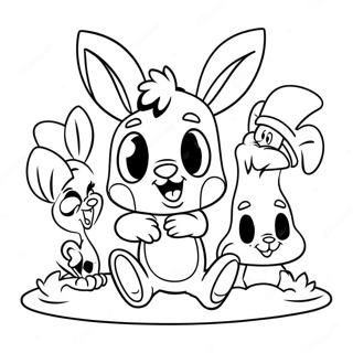 Bedårande Baby Looney Tunes Färgläggningssida | Baby Looney Tunes målarbild