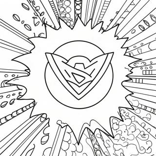 Superhero Logo Coloring Page | Superhero Logo coloring page