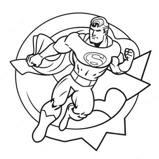 Logo De Super-Héros Coloriages