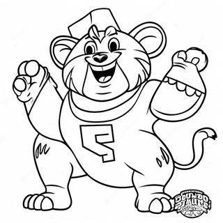 College Mascot Coloring Page | College Mascot coloring page