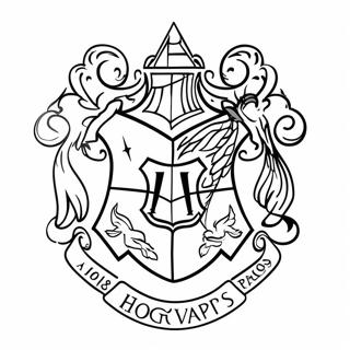 Hogwarts Crest Coloring Page | Hogwarts Crest coloring page