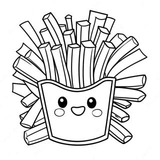 French Fries Coloring Page | French Fries coloring page