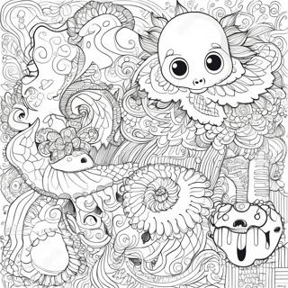 Mythomorphia Intricate Patterns Coloring Page | Mythomorphia coloring page