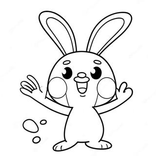 Rabbids Coloring Page | Rabbids coloring page