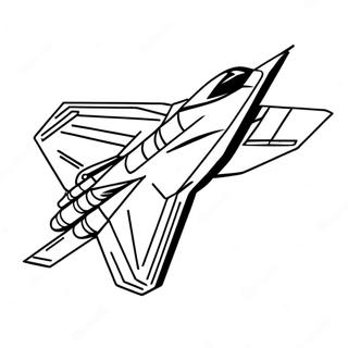 F22 Fighter Jet Coloring Page | F22 Fighter Jet coloring page