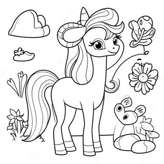 Colorful CentaurWorld Characters Coloring Page | CentaurWorld coloring page