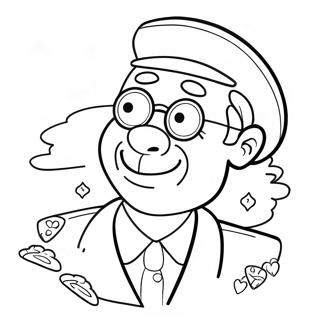 Funny Simon Coloring Page | Simon coloring page