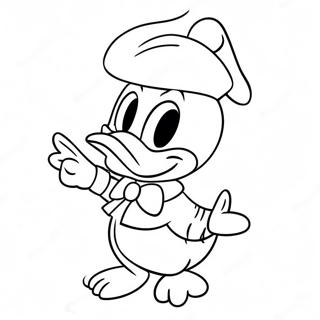 Donald Duck Christmas Coloring Page | Donald Duck Christmas coloring page