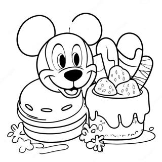 Disney Food Coloring Page | Disney Food coloring page
